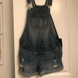 Maternity overalls shorts